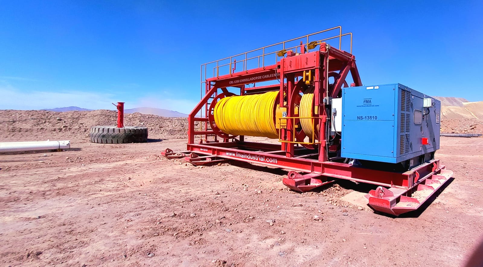 Supplied CRL1200 energized cable reeler to Centinela mining
