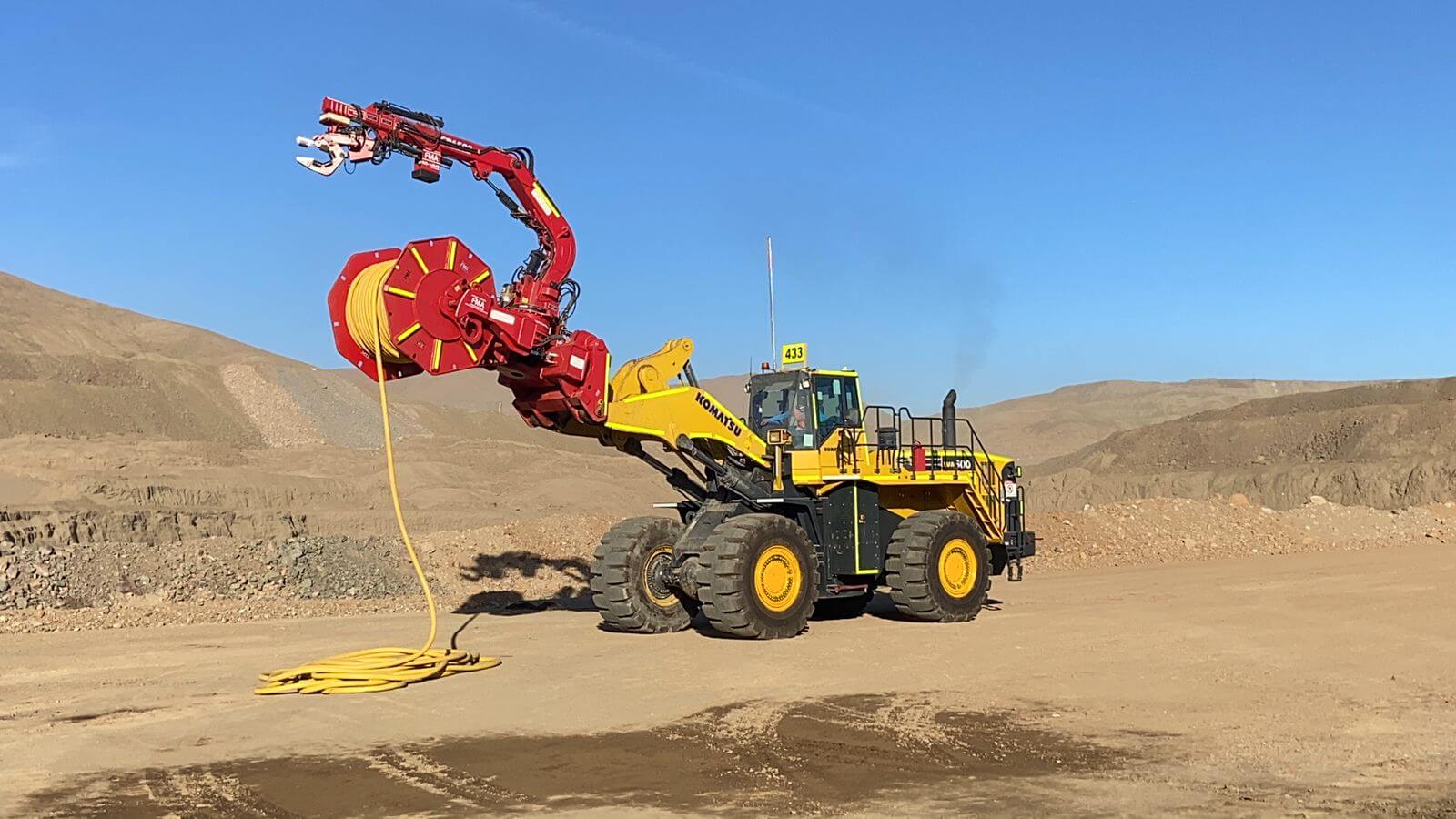 Supply Dual cable reeler to Mine MantoVerde – Chile – (Komatsu)